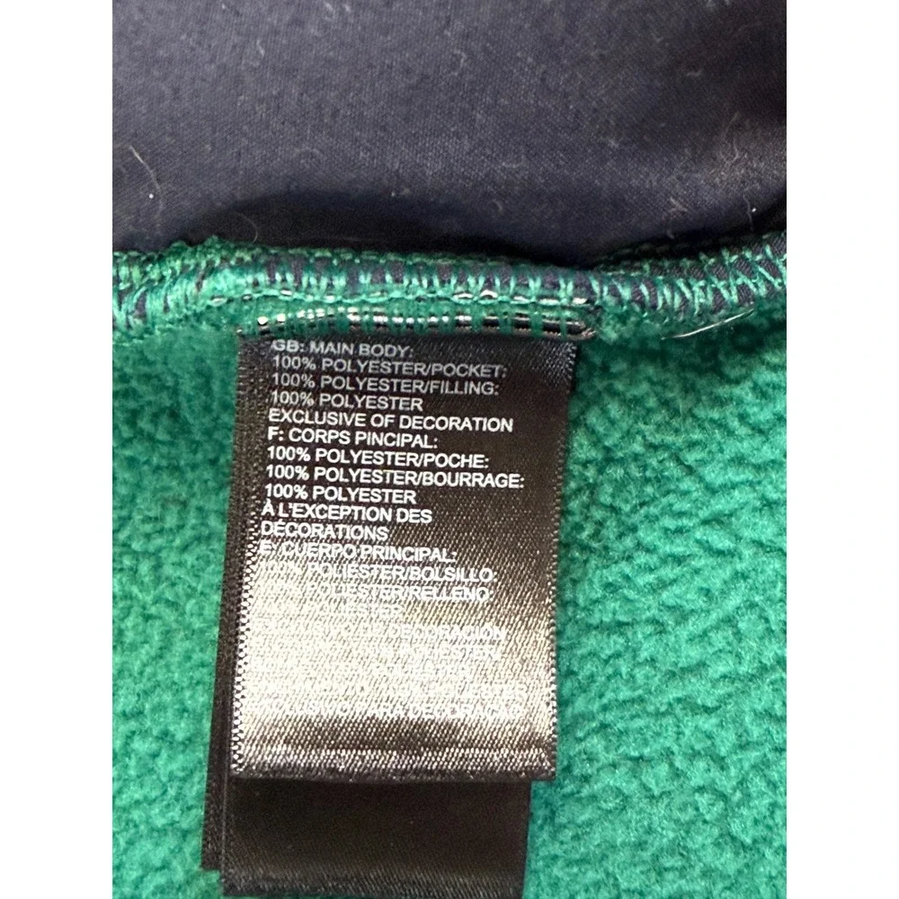 The North Face Mens Full Zip‎ Fleece Vest Green Navy Blue NF0A4QZH XL